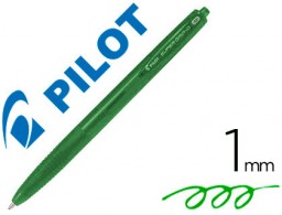Bolígrafo Pilot Super Grip G tinta verde sujeción de caucho